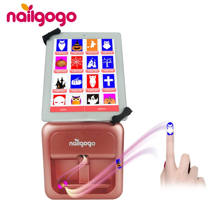 Nailgogo F8 портативная 3D цифровая печать Wi-Fi интеллектуальная машина автоматическая электрическая художественная Живопись Печать цена принтер для дизайна