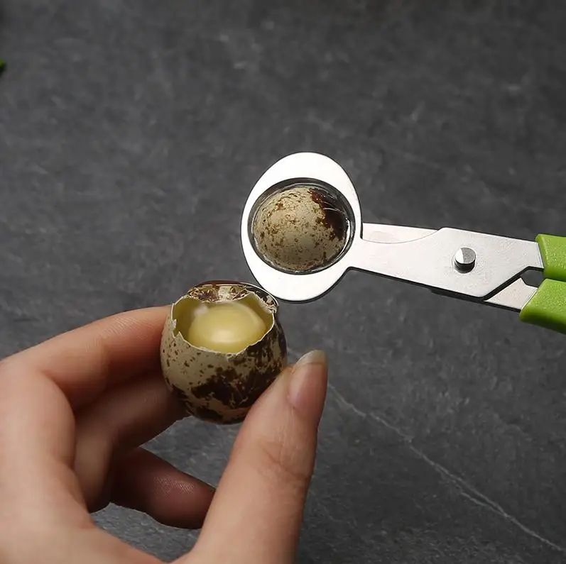 Stainless Steel Quail Egg Scissors Eggs Topper Cutter Shell Opener Durable Boiled Egg Open Shears Multifunction Kitchen Tools