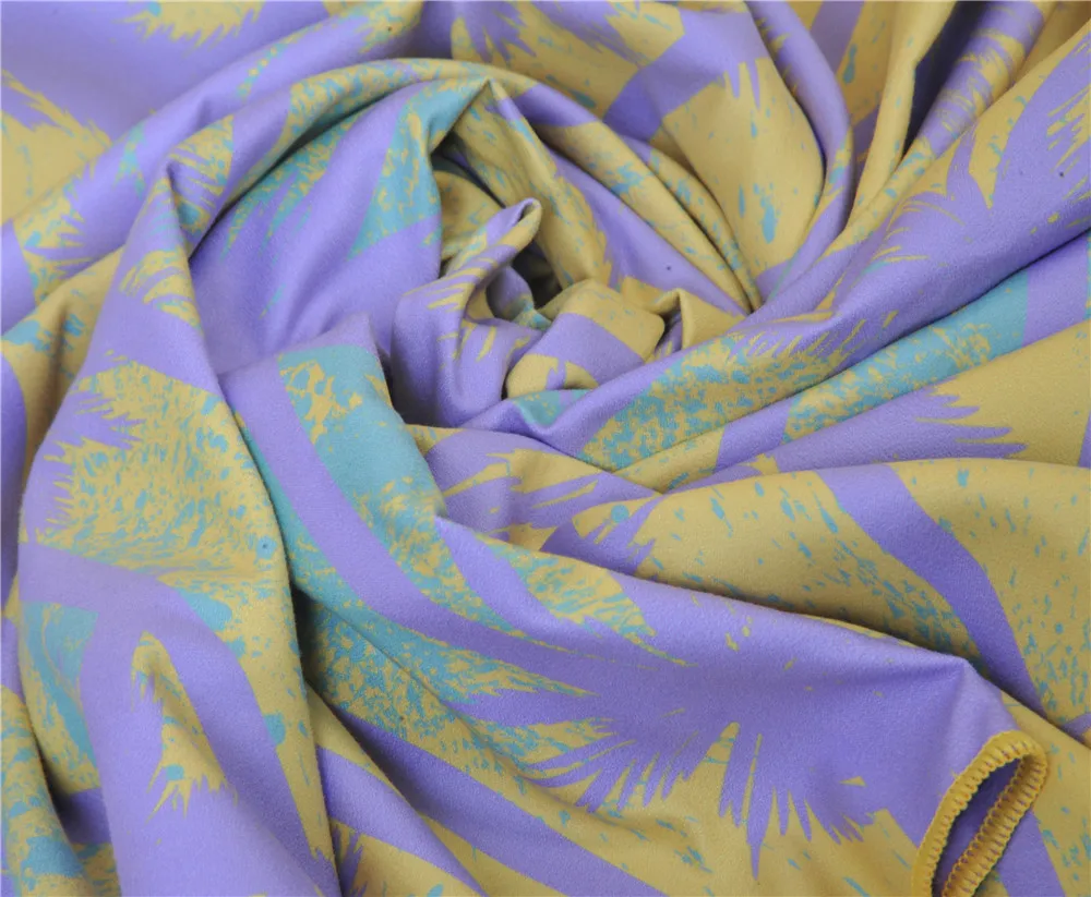 Быстросохнущее пляжное полотенце из микрофибры для водных видов спорта и плавания, полотенце с принтом