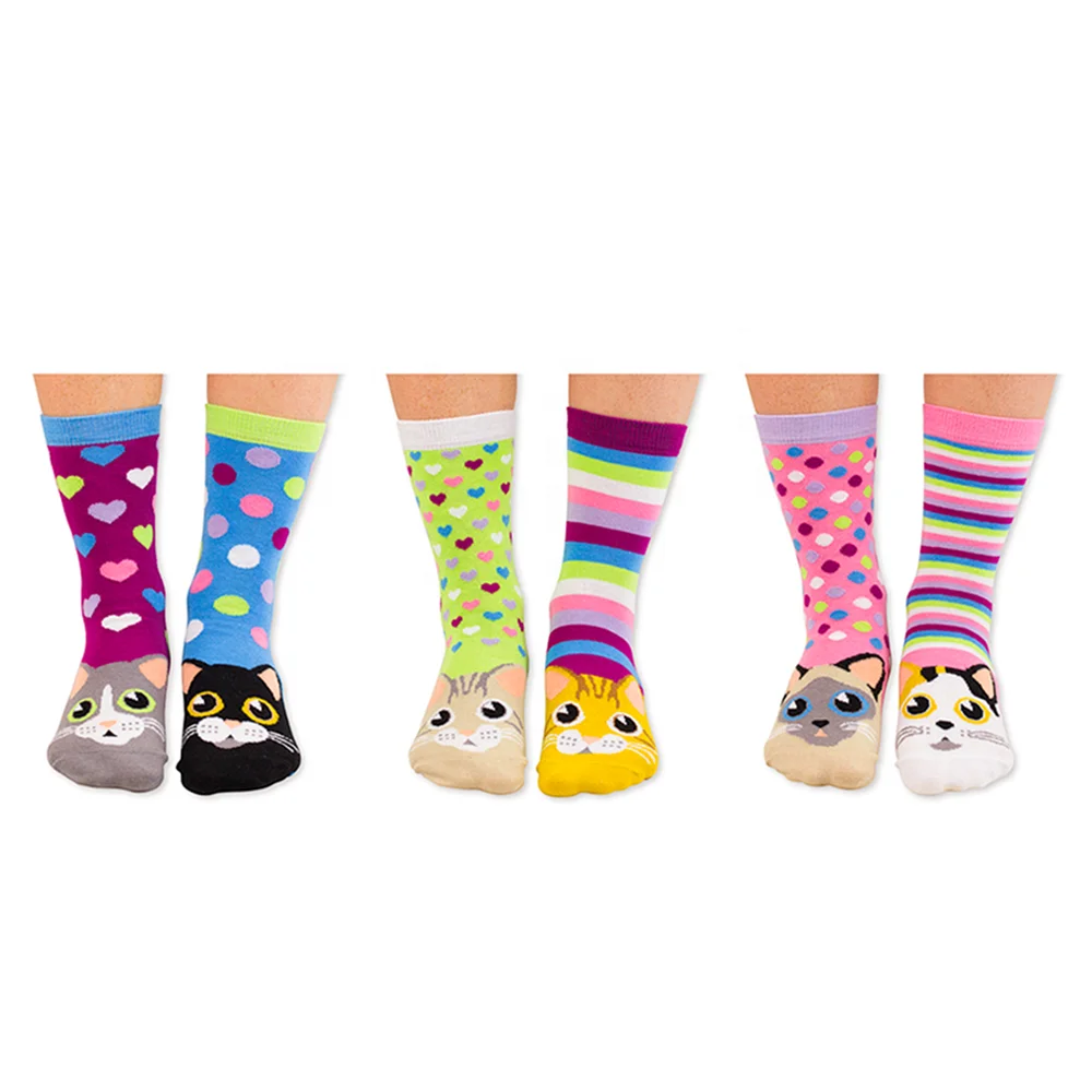 Custom Small Boys Cartoon Tube Animal Head Socks