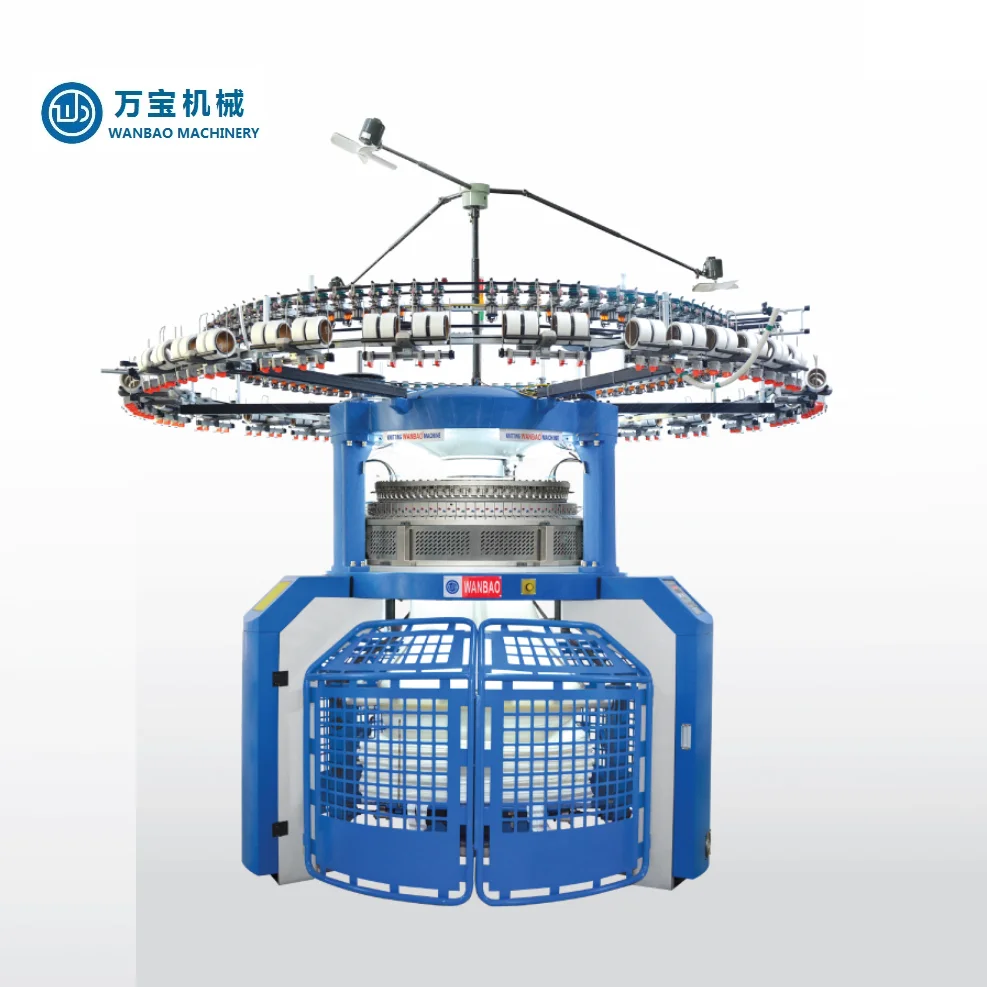 WANBAO Double Jersey Computerized Jacquard Knitting Machine Circular Knitting Machine