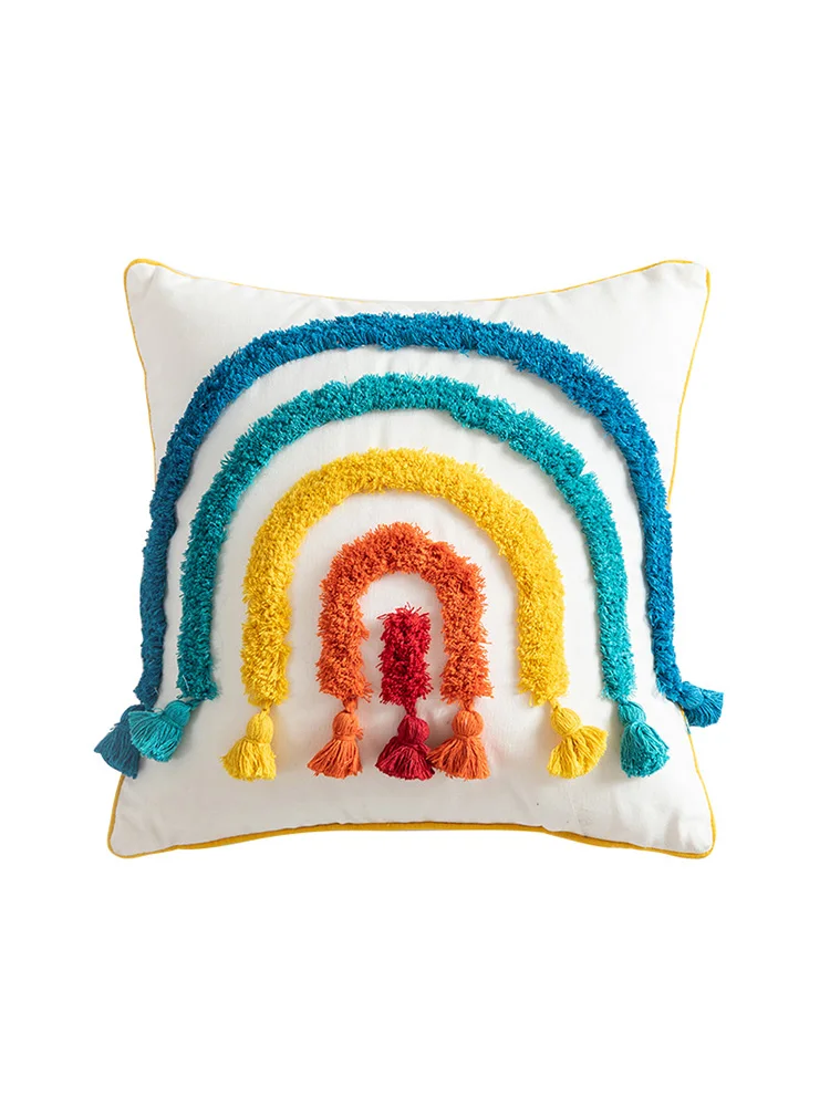 INS Style Flower Shape Luxury Decorative Large Sofa Elegant Throw Pillows Set