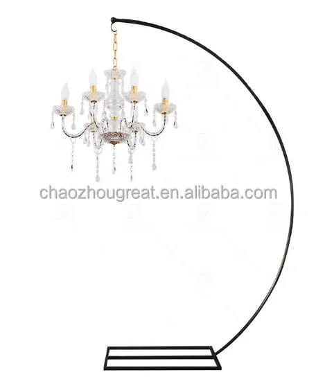 2.4m/3m Wedding Arch Metal Chandelier Hanger Half Circle Wedding Backdrop Display Stand Arch Frame Arch Wedding Stage Decoration