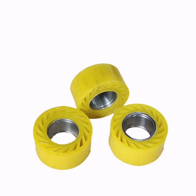 Cardboard Stacker NC Cutter Corrugated Board Urethane Zero Crush Roller No Crush Roller For feed hold down transfer section