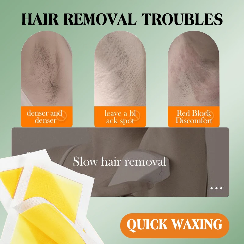 20 pcs Dear She Body Care Natural Plant Avocado Face Underarm Bikini Depilation Hair Removal Wax Strip Paper Sooth Soften Skin