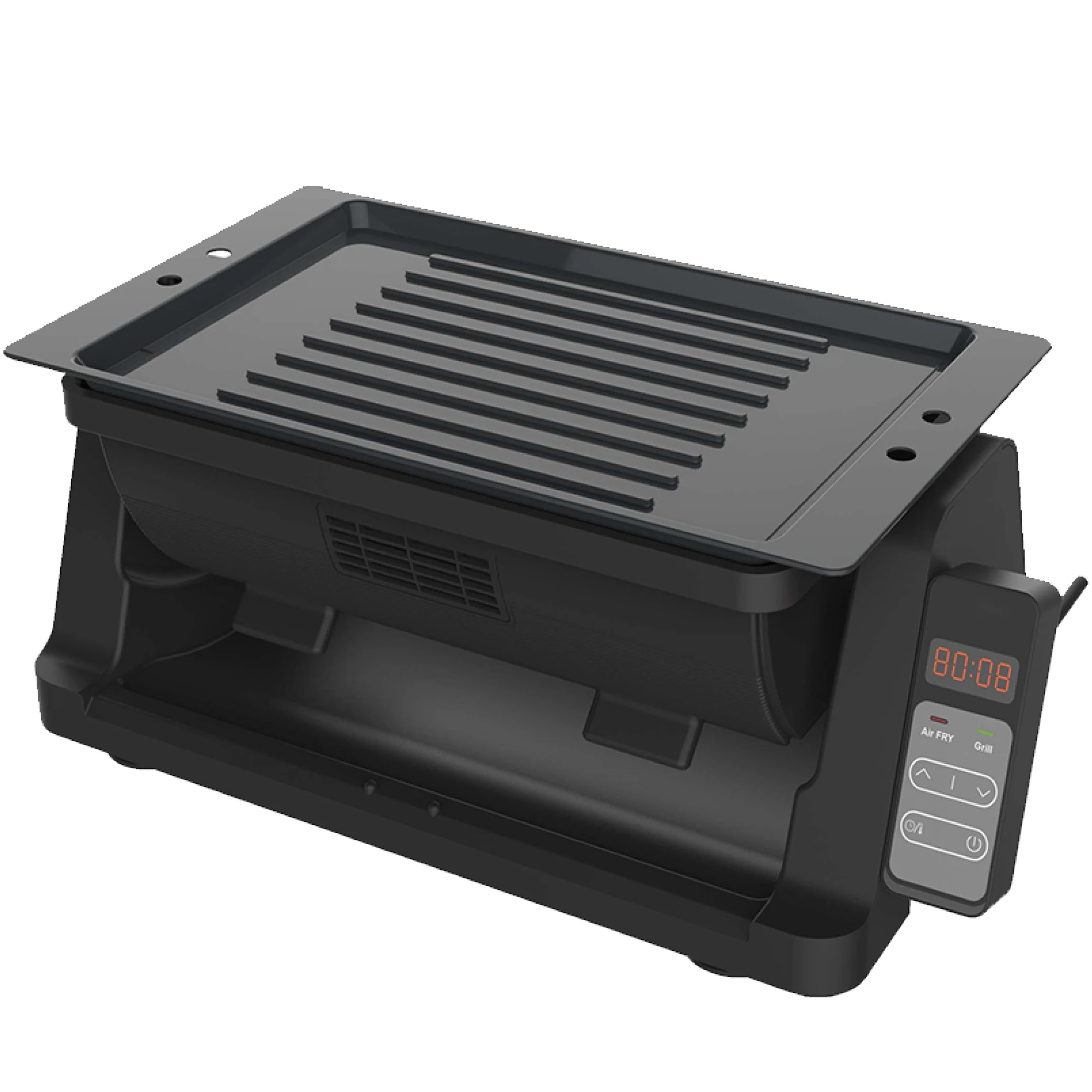 Top Blown Smart Electric Air Fryer and Grill 5L with Intelligent Control Saves Space Computer Aluminum Customized Logo 2 in 1