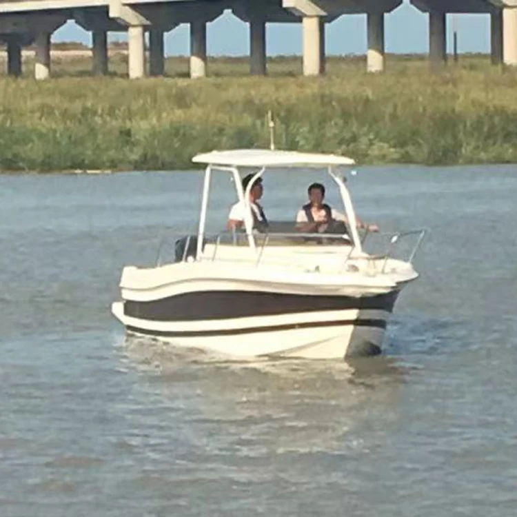 
Factory wholesale 24FT Open Vision Fishing boatBait Loading Hoppers Motors Remote Control Fishing Bait Boat Hull 