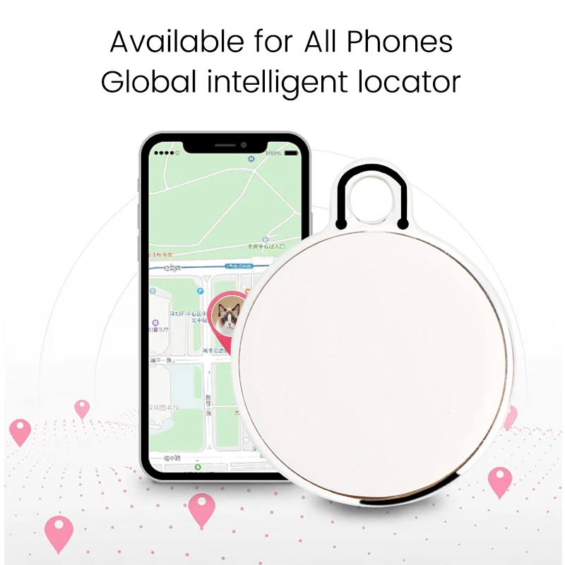 2024  F03 anti-lost No Distance Limited Pet Locator with hook Smart GPS Tracker Locator custom logo for all phones gifts