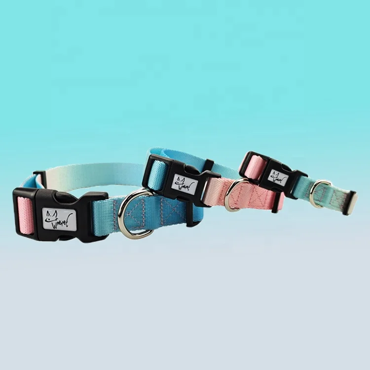 Wholesale nylon dog collar accept custom logo high quality and favorable price dog collar