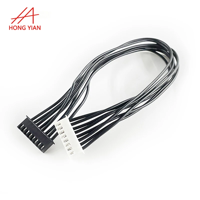 Assembly Cable Terminal Wire 2 3 4 5 6 7 8 10 Pins Black Complete  Wire Harness Connector