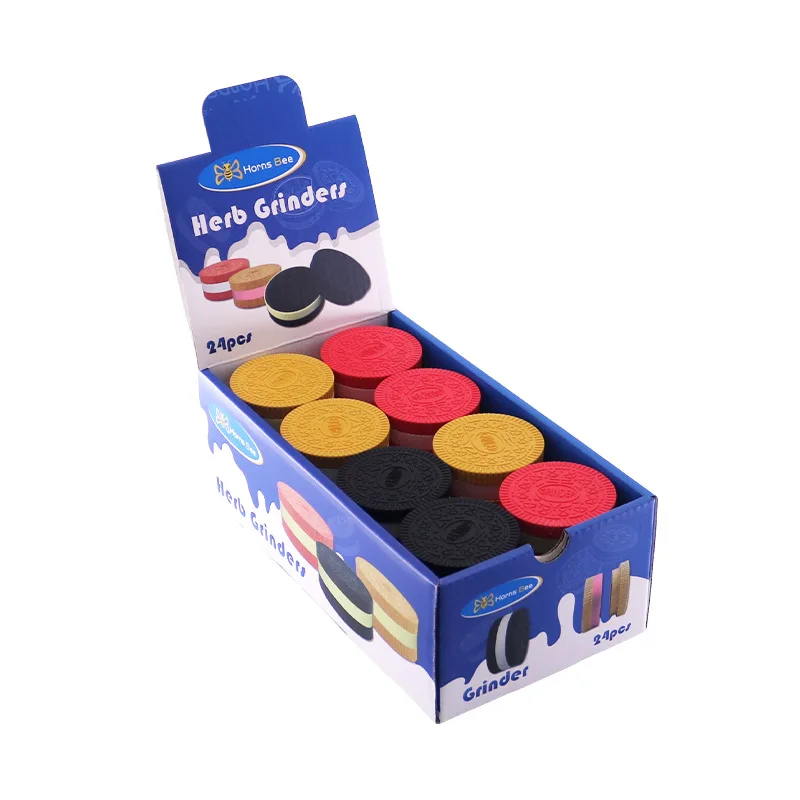 Smokeshops Biodegradable Tobacco Grinder 55mm 2 Layers Degradable Plastic Crusher Mill Tobacco Herb Grinder Smoking Accessories