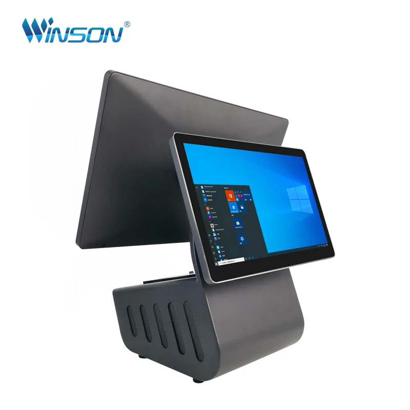 passport scanner kiosk desktop android pos touch screen 15.6 inch retail pos system identity verify workstation all-in-one
