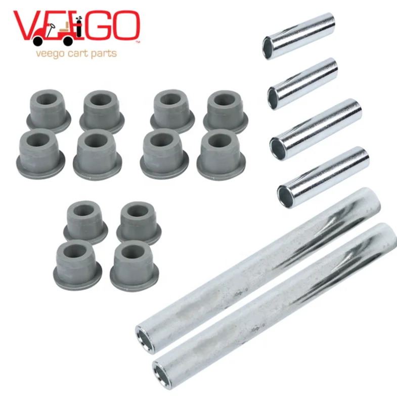 Front Leaf Spring & Front Upper A-arm Suspension Bushing and Sleeve Kit for Club Car Precedent Golf Cart