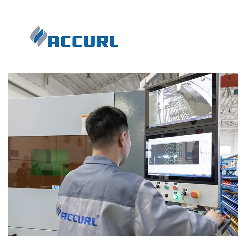 ACCURL China Manufacturer 8000w Fiber Laser Cutting Machine Price 3015 automatic cutting machine