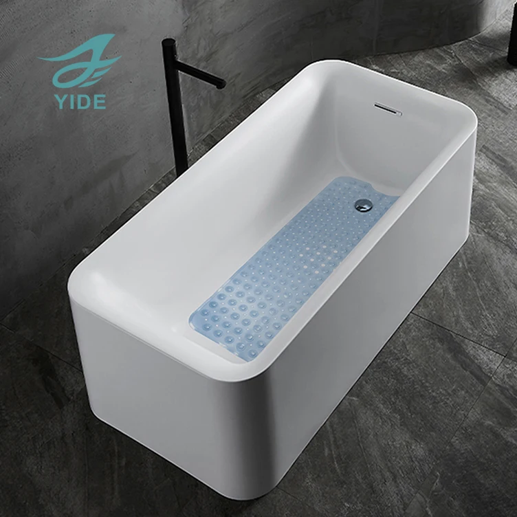 YIDE Custom Design Extra Long Bath Mat Non Slip Shower Mats Eco Friendly Bathtub Mat