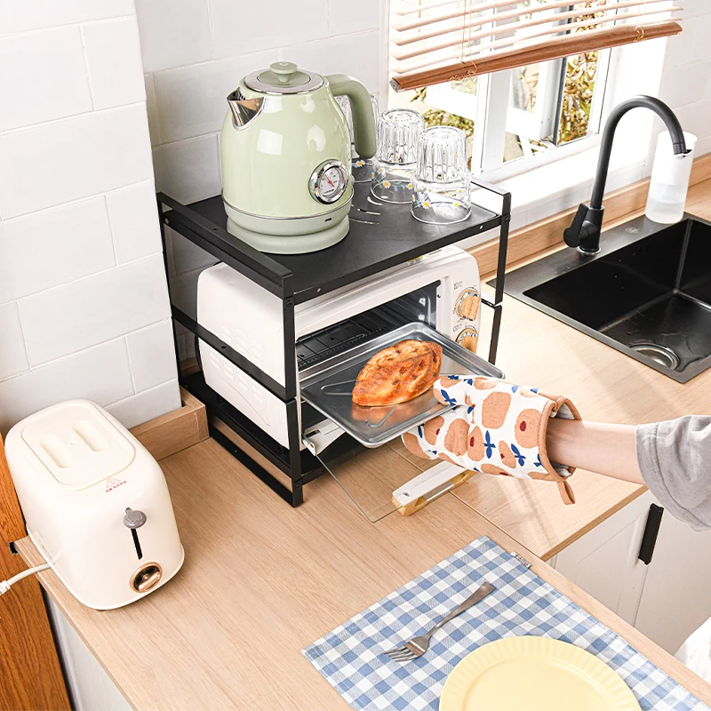 Kitchen shelf home multi-layer pot sink multi-functional sink cabinet layer on the top of the pot shelf
