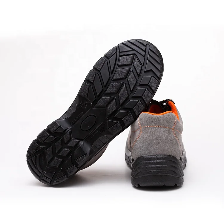Custom  Anti-impact Suede Cow Leather Construction Safety Shoes