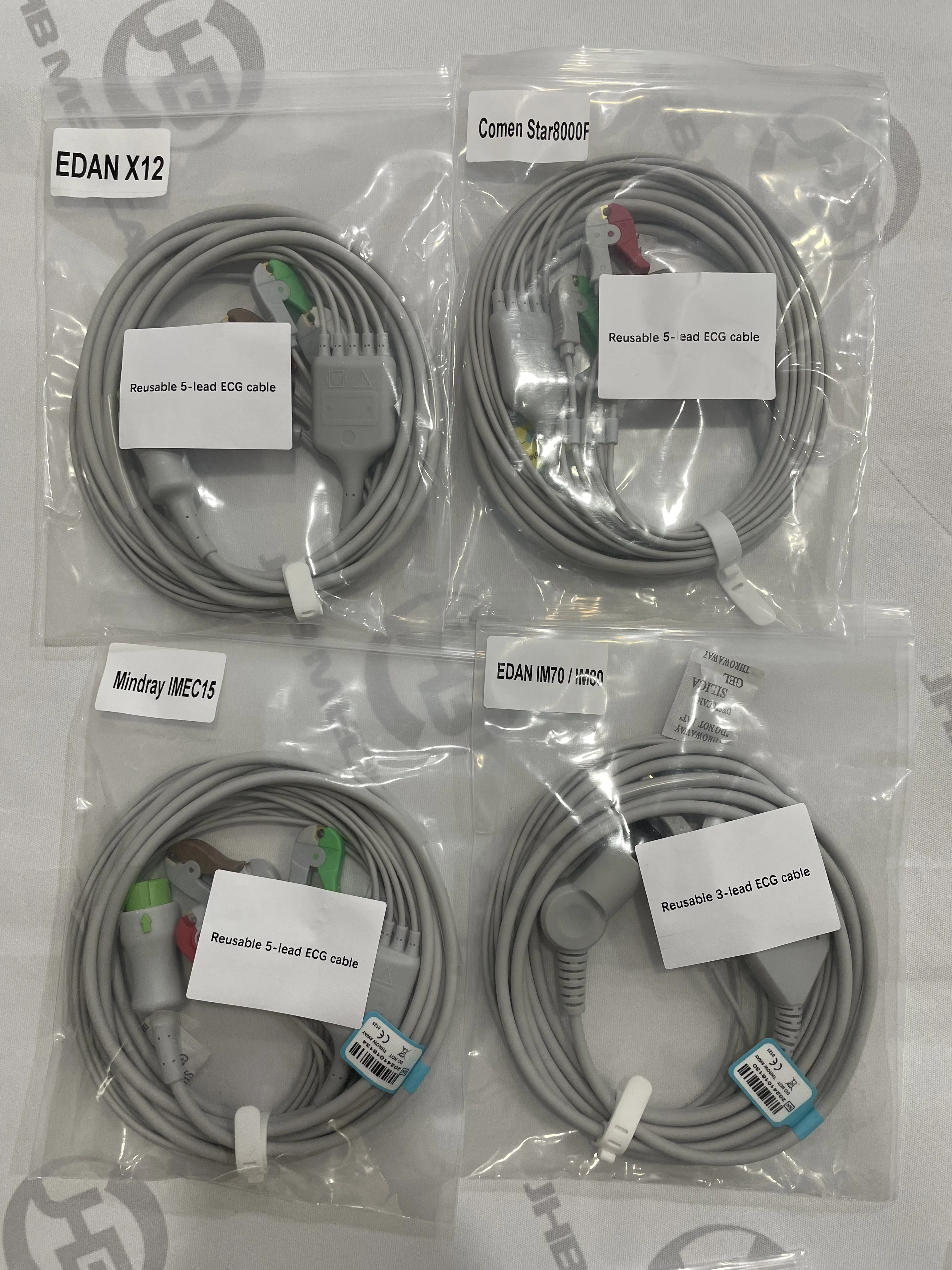 Mindray Edan Comen Compatible SPO2 Sensor ECG Cable Temp Sensor Cuffs SPO2 Extension Cable For ICU Patient Monitor