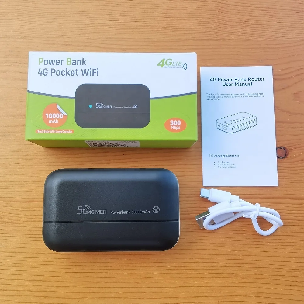 PW100 4G power bank Mobile Wi-Fi hotspot 4G pocket wifi 10000mAh battery cat 4 router