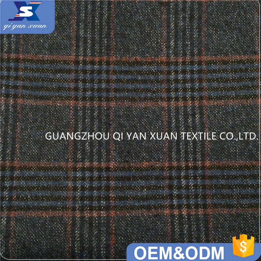 Оптовая продажа, 10% шерсть, 90% полиэстер, составной клетчатый дизайн, текстурированный костюм, мужской костюм, Блейзер, ткань для зимы