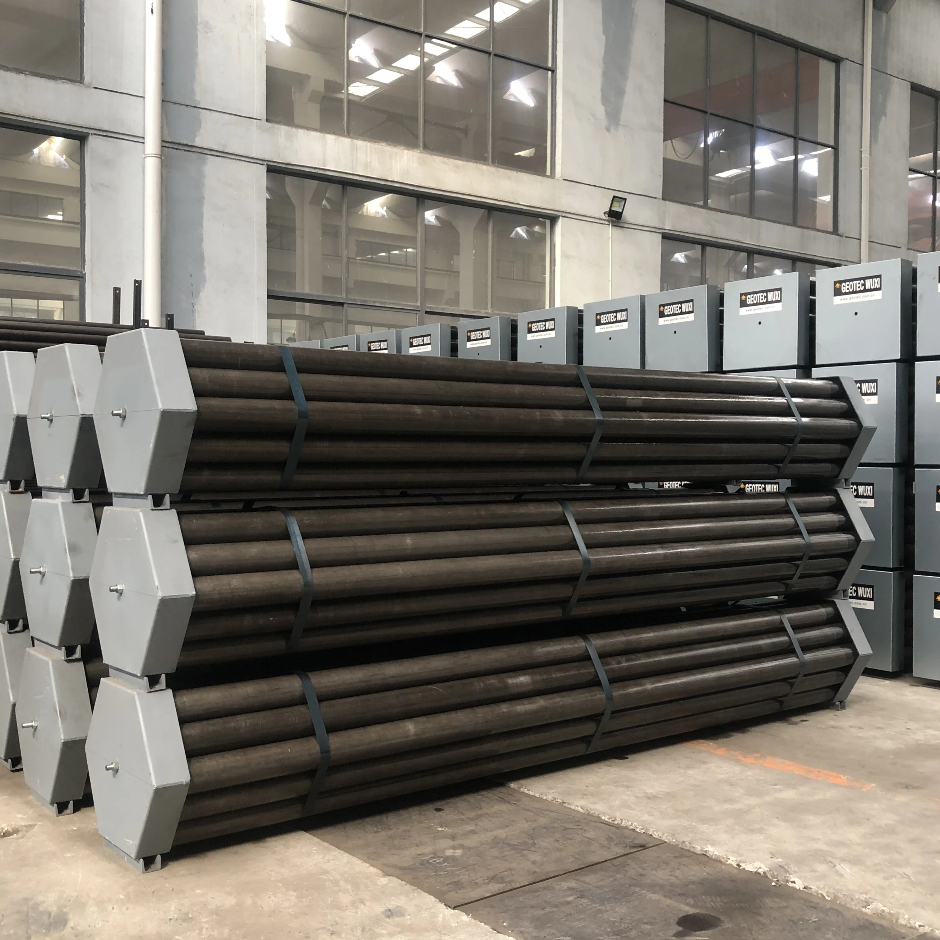 Steel Wireline Drilling Hq Rod Pipe Aw Adapter 50mm For Mining