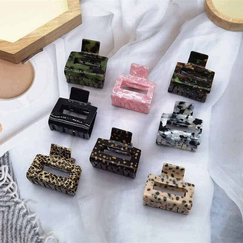 fashion simple Korean plastic hair grip pink spring style crab shape acetate hair claw