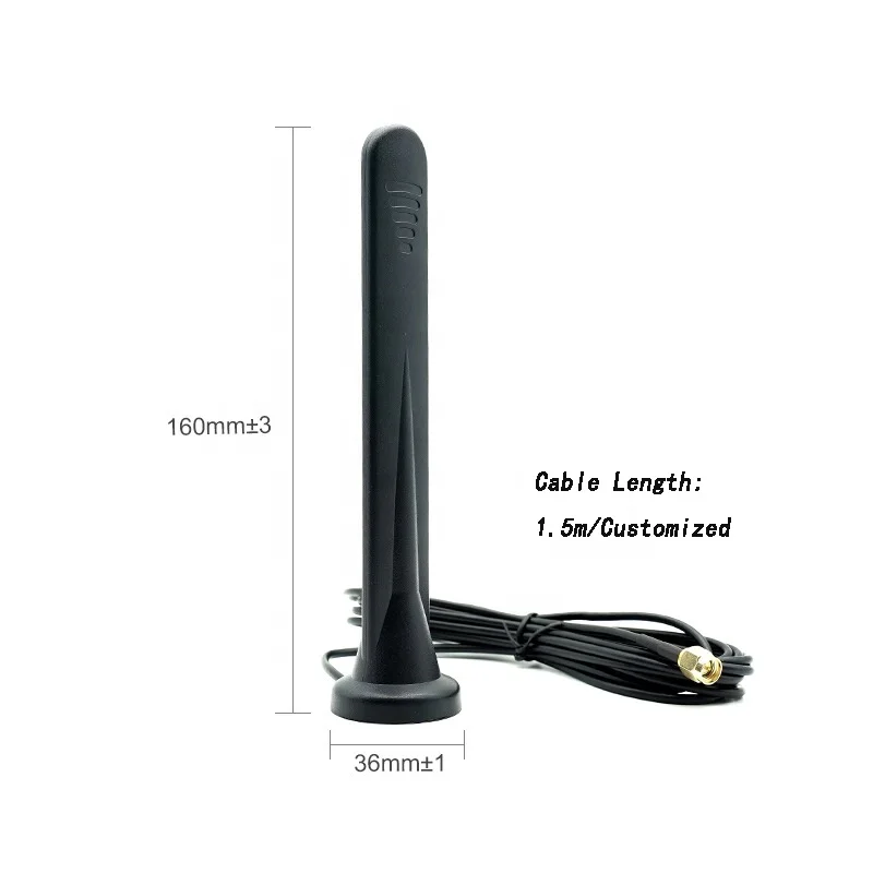 Outdoor Long Range 600-6000mhz GSM GPRS 3G 4G 5G Antenna High Gain 15dBi Magnetic Antenna for Wifi Router Modem