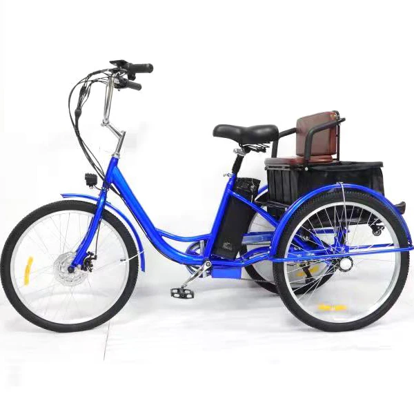 24 inch 2024 new model hot sale tricycle bike cargo/ 3 wheel tricycle bike with passenger seat