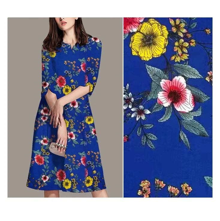 Китайская фабрика, низкая цена, вискоза, 30s, Шелковый ткацкий станок, качественный вискозный ротационный экран, тканая ткань для женского платья, горячая Распродажа, лето