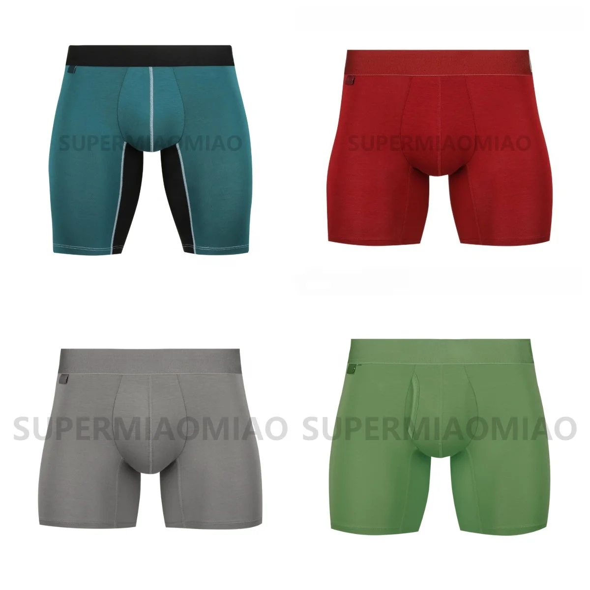 Underwear Long Boxers Bamboo Underwear Sport Men Long Leg Bamboo Underwear Men Boxer Briefs Undies For Men