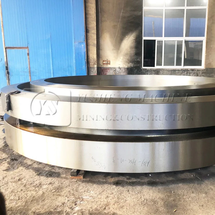 Cement Factory Large Rack Wheel Casting Steel Iron Girth Ring Spur Gears For Rotary Kiln