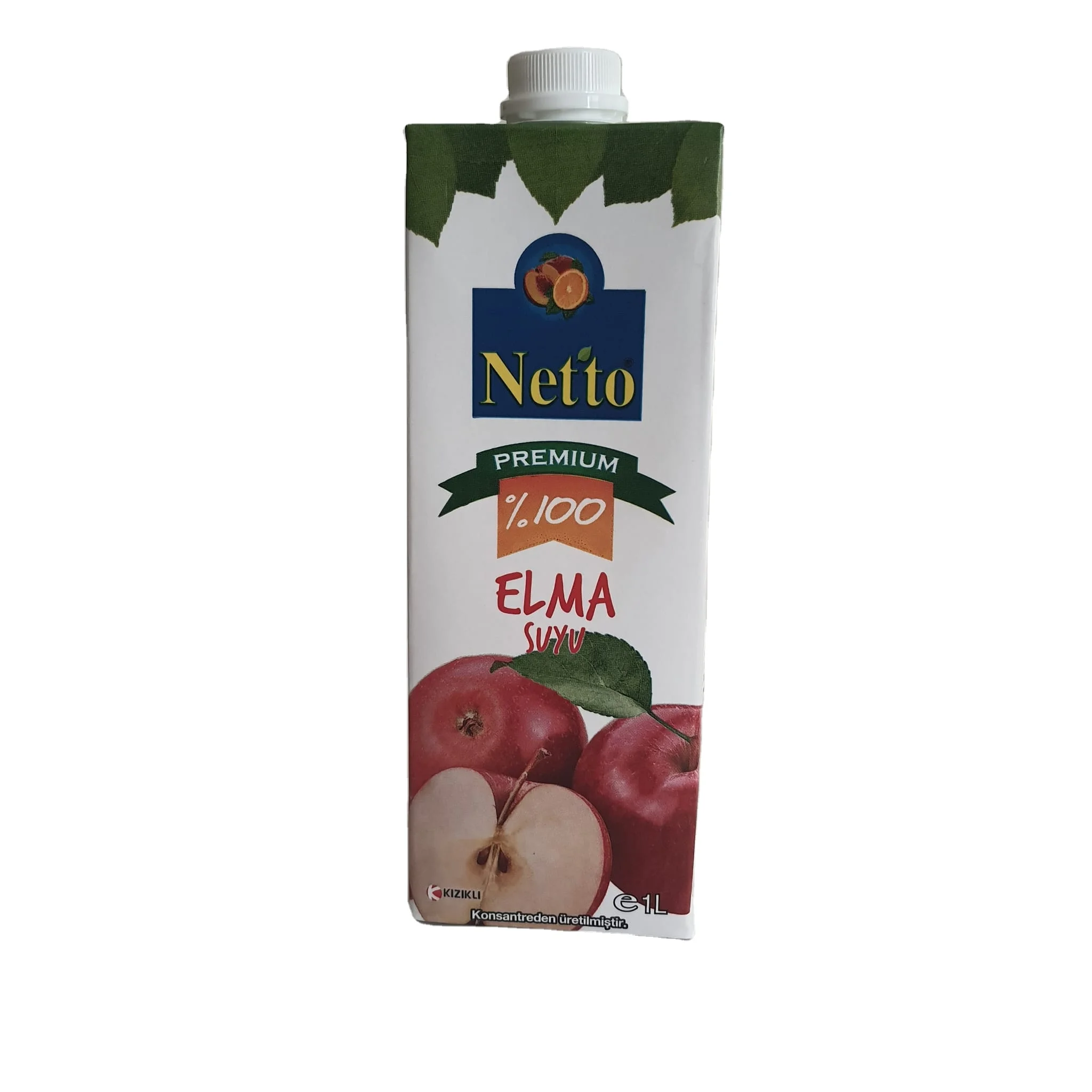 100% яблочный фруктовый сок премиум-класса NETTO в асептической упаковке 1000