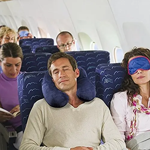 Neck & Support Ultralight Inflatable Air Travel Pillow for Airplane Travel, Camping