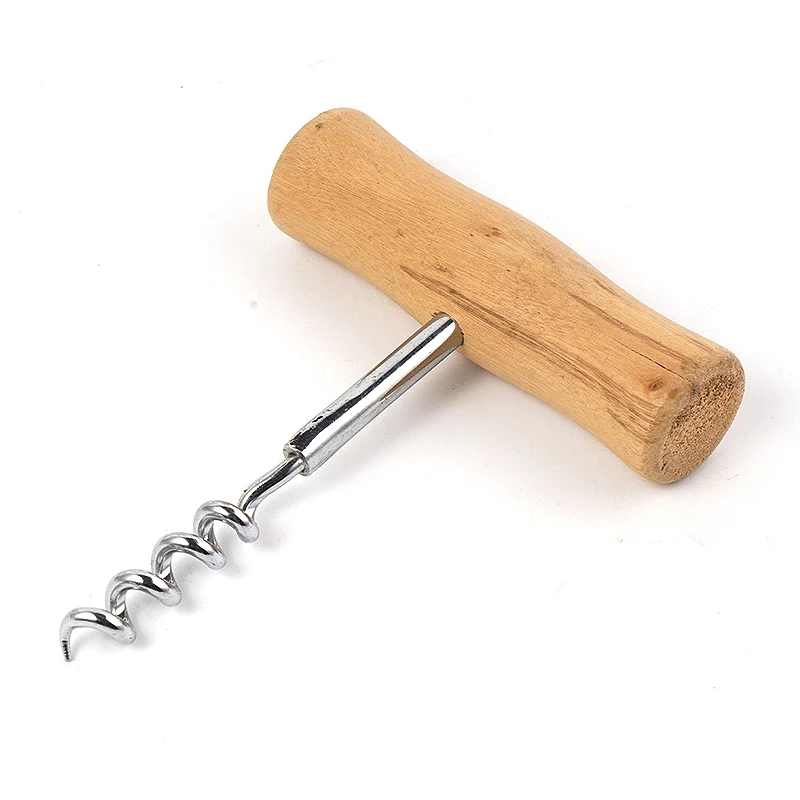 Wood Wine Corkscrew,Stainless Steel Corkscrew with Wood Handle