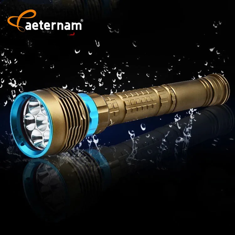 8000 Lumen 200m Professional IP8 Waterproof L2/T6 Lamp Deep Sea Operations Patrol led Diving Underwater torch light flashlights