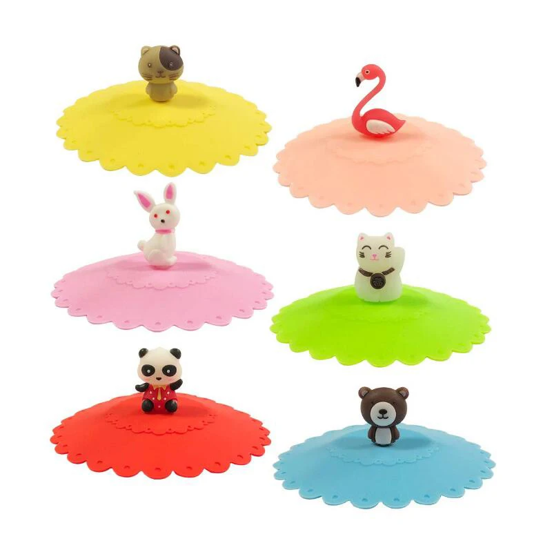 Креативный дизайн в виде бабочки диаметр 10,5 см экологически чистые силиконовые стеклянные крышки для чашек кофе