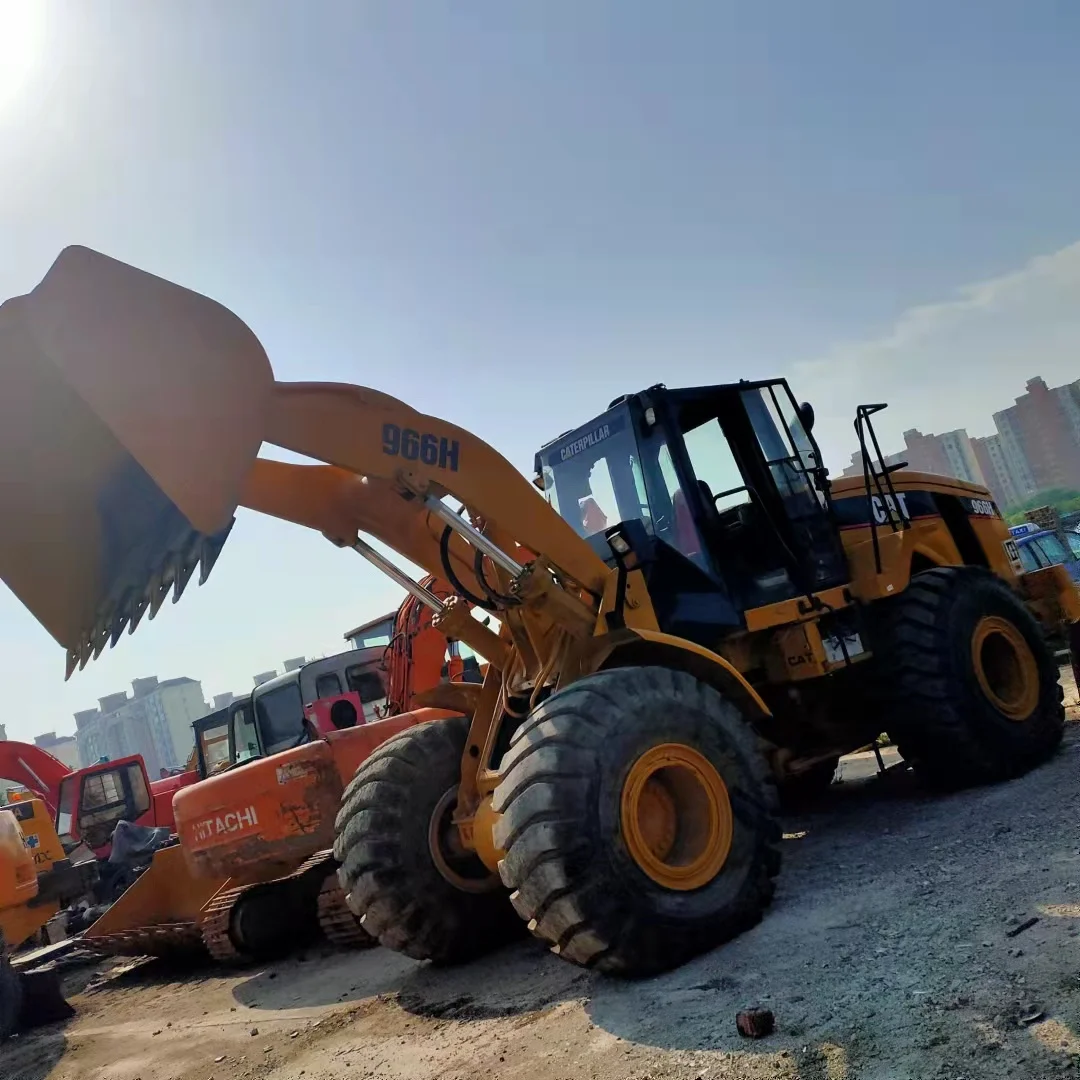 Фронтальный погрузчик CAT б/у 966H колесный на продажу оригинальное японское тяжелое оборудование надежное качество