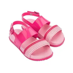 mini melissa shoes kids Parallel Bar Solid Color Rainbow Belt Big Girls Sandal, Middle School Non Slip Jelly Shoes,