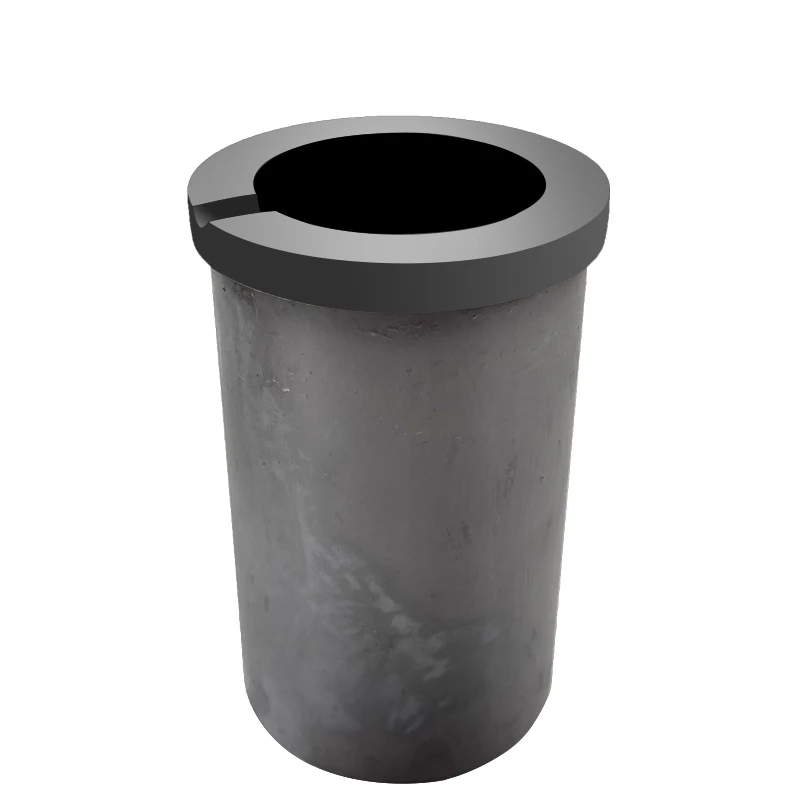 High purity graphite crucible with quartz jacket for medium and high frequency induction furnace melting gold, silver, and other