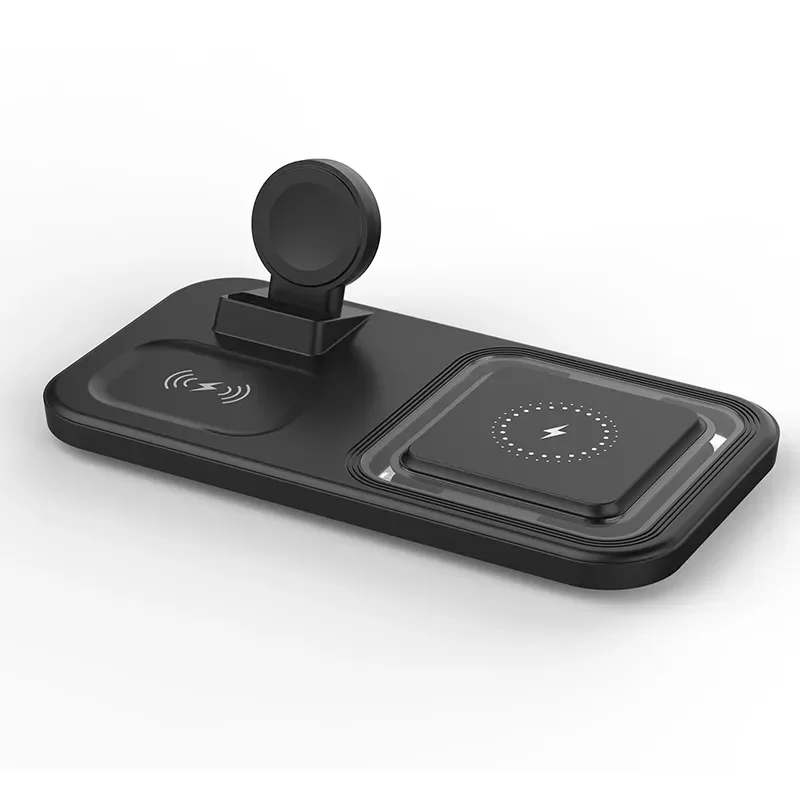For Iphone 14 13 12 For iWatch 3 in 1 15W Desktop Fast Charge Remove Home Office Universal Portable Qi Fast Wireless Charger