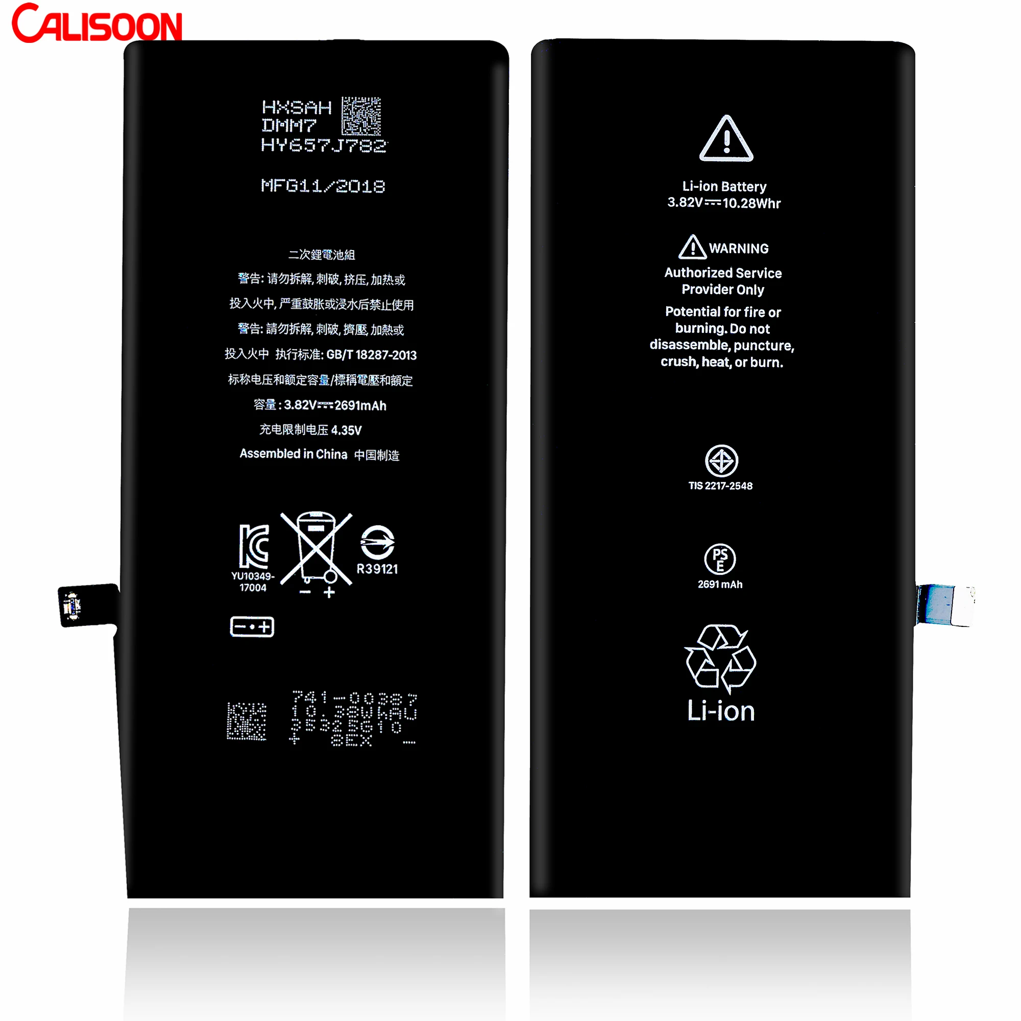 Original OEM Mobile phone battery for iphone 11 12 pro max x xr xs max 5 6 6s 7 8 plus Li-ion polymer battery