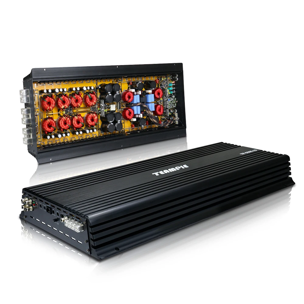 Korea Built Strapable Monoblock Class D Car Power Amplifier For Subwoofer Competition With Hgh Power RMS 5500W TP-5500.1D