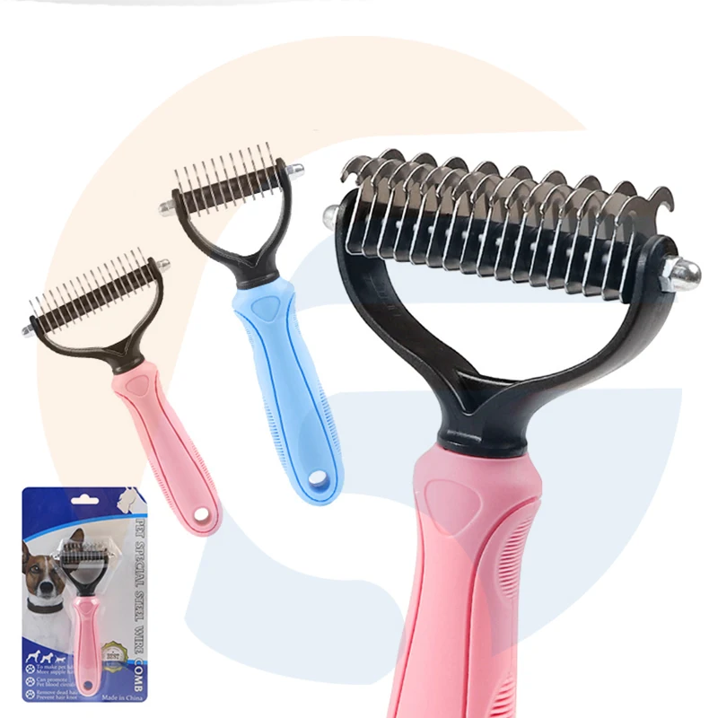 
 Двусторонняя Расческа для домашних животных, расческа для удаления шерсти собаки  