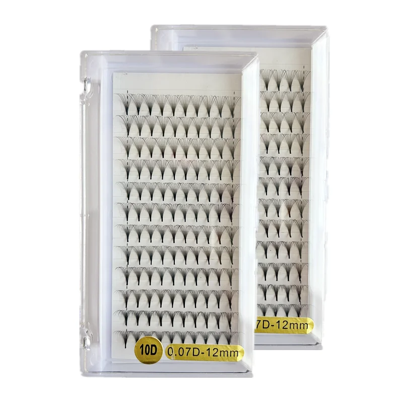 Pointy Base Superroot  Premade Fan Eyelash Extension Synthetic Hair Natural Long Hand Made Lashes Private Label Wholesale