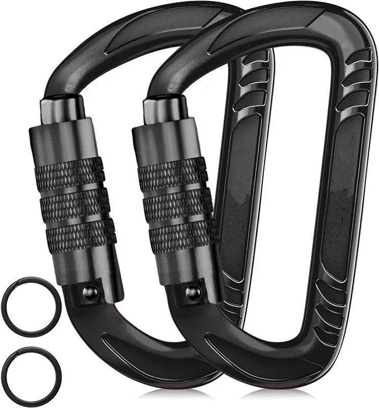 Heavy Duty, Locking or Auto Locking or Wiregate Snap or Lightweight Snap Carabiner for Securing Pets, Camping, Hiking