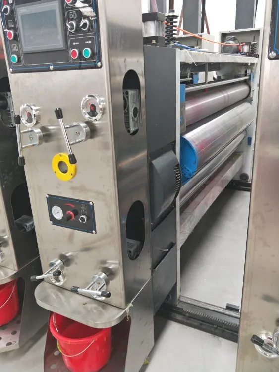 Factory Price Flexo Trade Sheet Automatic 4 Color Slotting Corrugated Carton Printing Machine