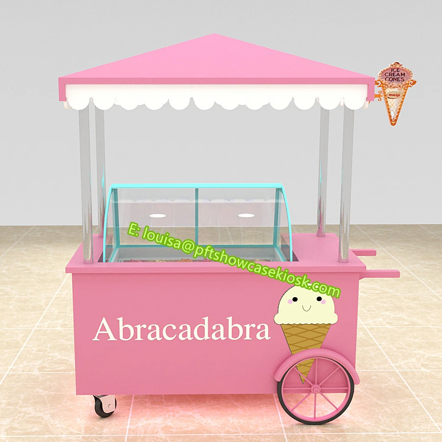 shopping mall cart ice cream cart vending