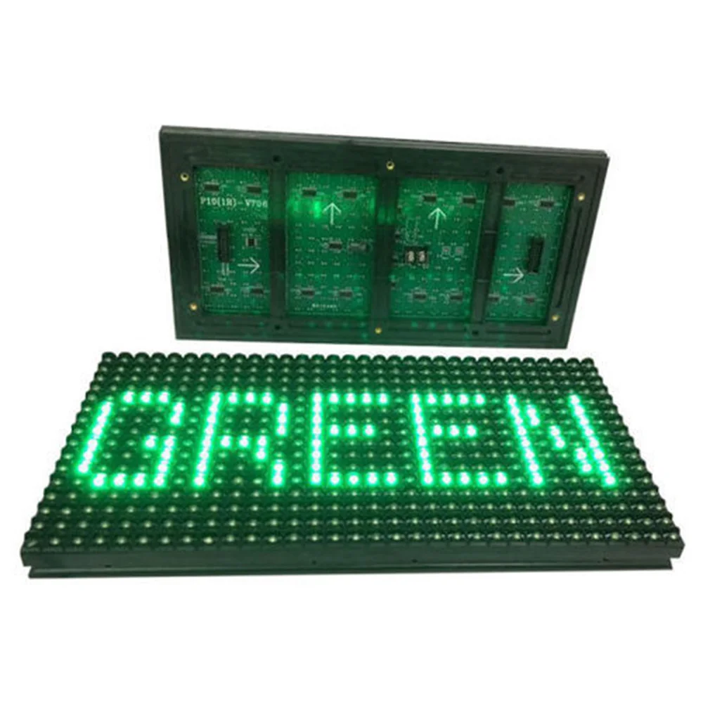 Hongwei outdoor P10 single red color led panel green yellow blue white color traffic sign advertising led board digital displays