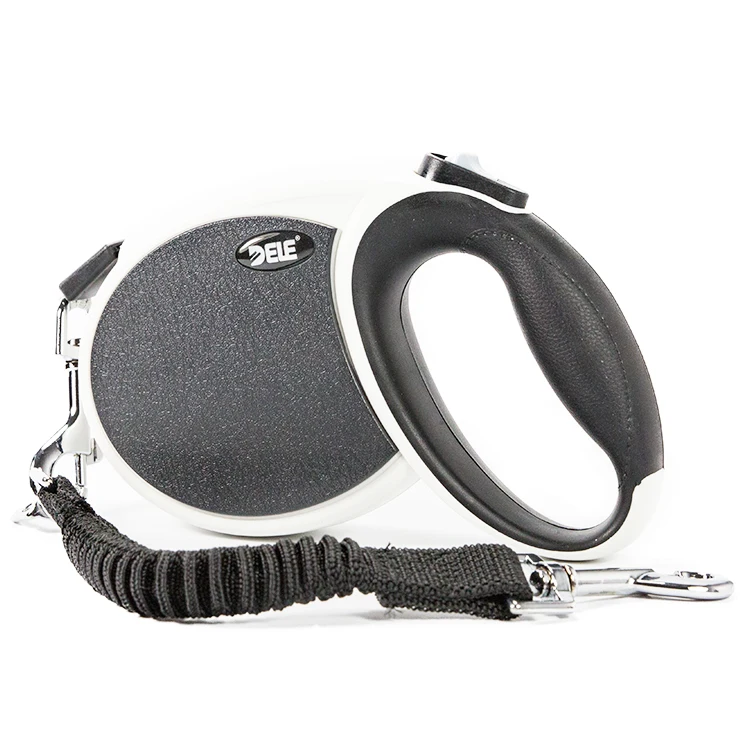 Retractable Dog Leash for Large Dogs Up to 110lbs Tangle-Free Strong Reflective Nylon Tape with Anti-Slip Handle One-