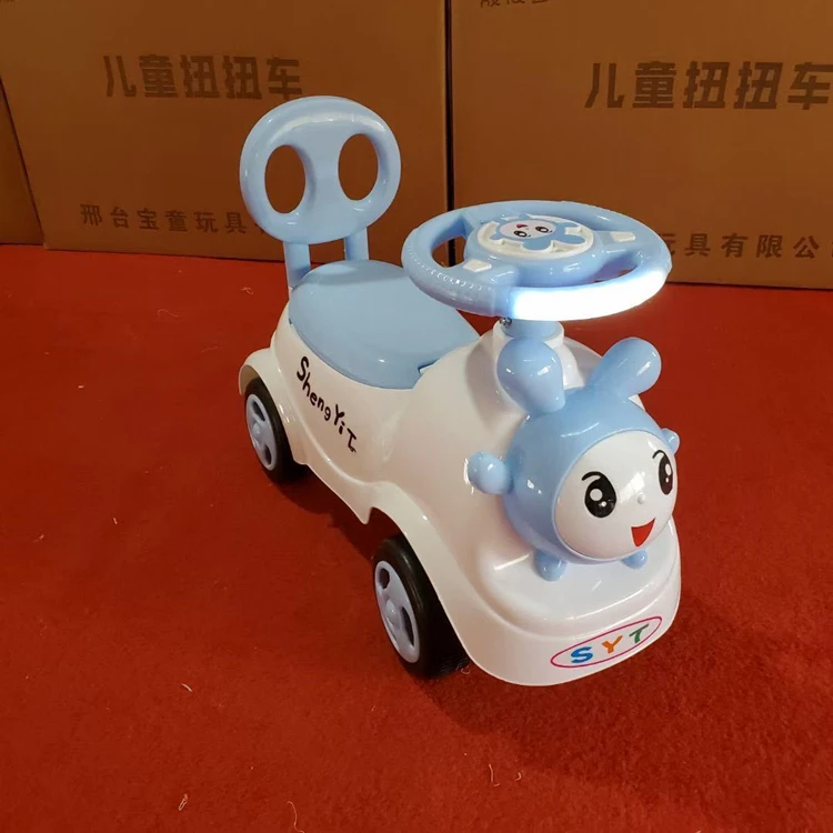 Cartoon Four-Wheeled Swing Baby Toy Car Plastic Ride-on Toy with Music and Lights Toddler Twist Car for Sale